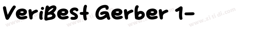 VeriBest Gerber 1字体转换